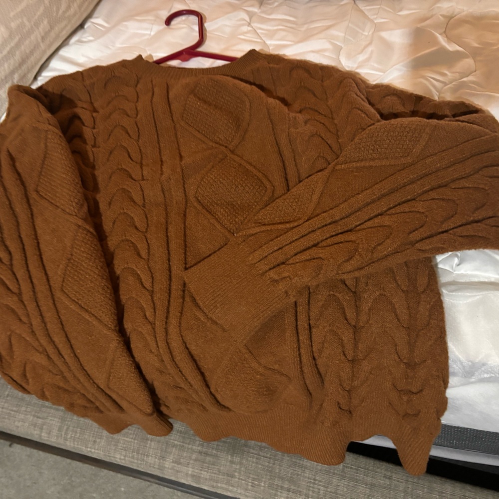 Brown Oversized Womans Sweater